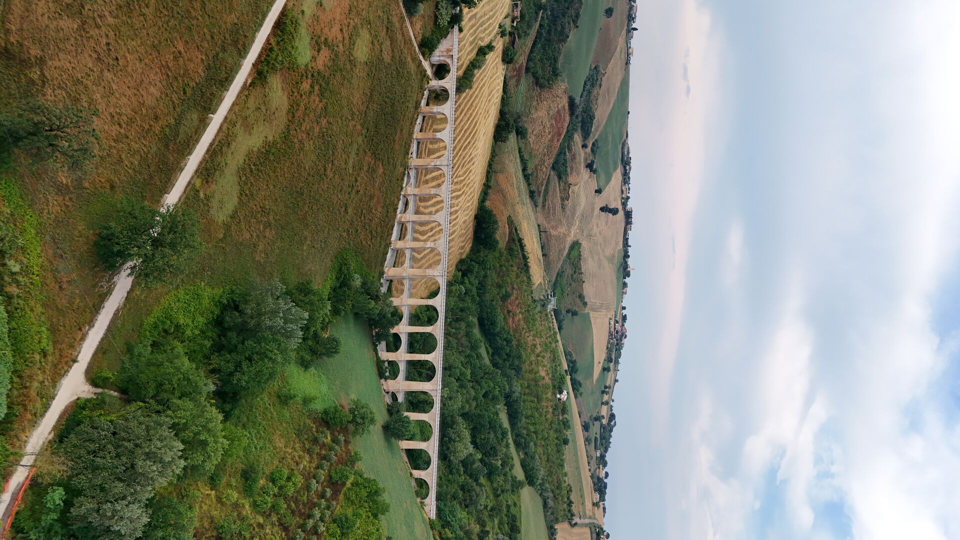 Scatto aereo realizzato con drone