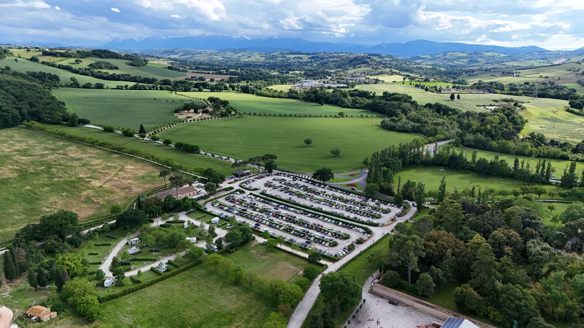 Paesaggio fotografato dal drone